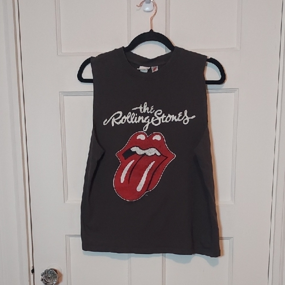 H&M Vintage Inspired Rolling Stones Muscle Oversized Tank Sz Small